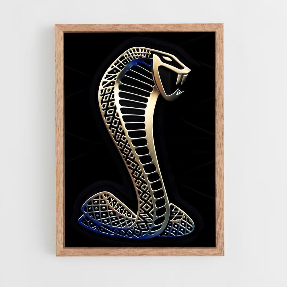 Poster Cobra Doré – affiche AC Cobra (vue 4)